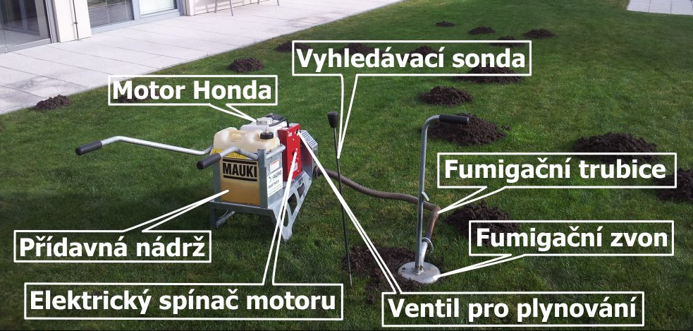 MAUKI přístroj na likvidaci krtků