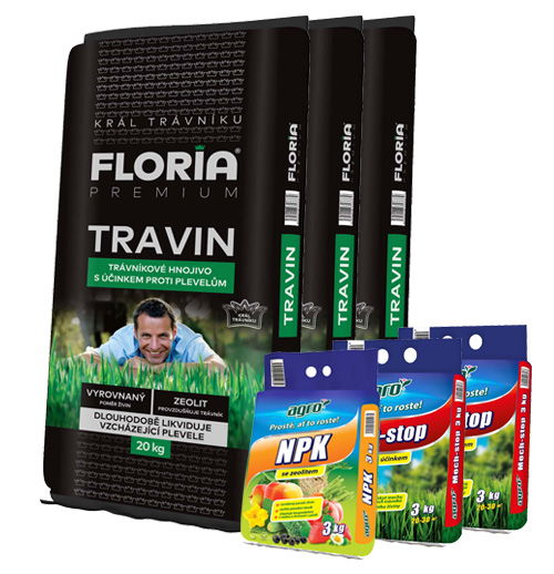 AGRO CS FLORIA PREMIUM trávníkové hnojivo Travin 60 kg + Dárek ZDARMA