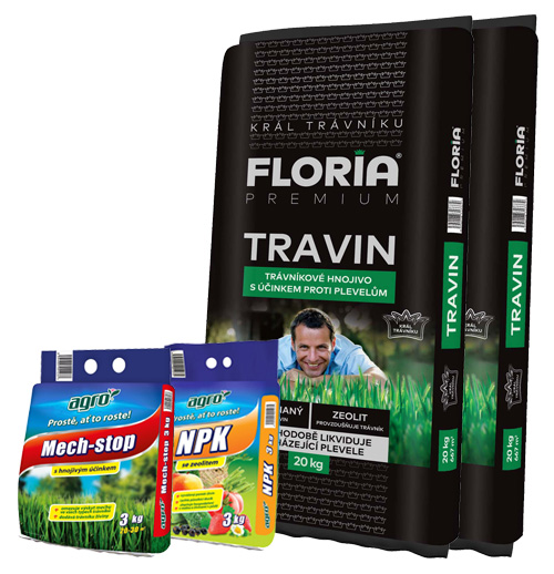 AGRO CS FLORIA PREMIUM trávníkové hnojivo Travin 40 kg + Dárek ZDARMA