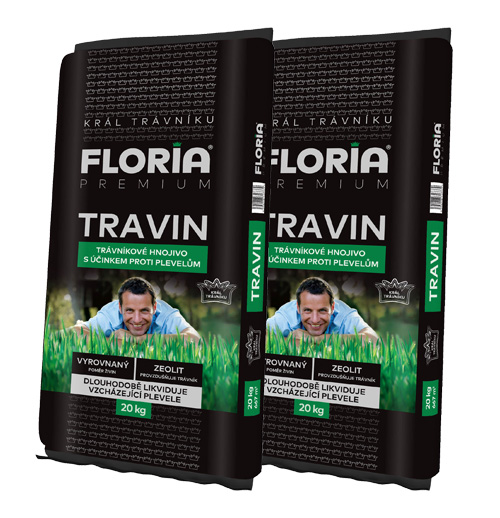 Levně AGRO CS FLORIA PREMIUM trávníkové hnojivo Travin 40 kg + Dárek ZDARMA