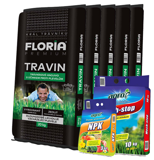 AGRO CS FLORIA PREMIUM trávníkové hnojivo Travin 100 kg + Dárek ZDARMA