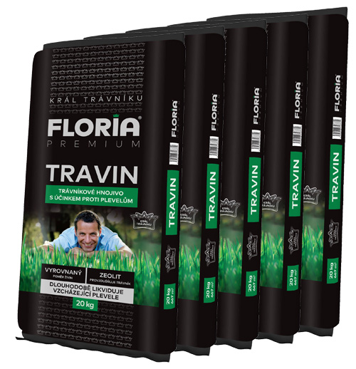 Levně AGRO CS FLORIA PREMIUM trávníkové hnojivo Travin 100 kg + Dárek ZDARMA