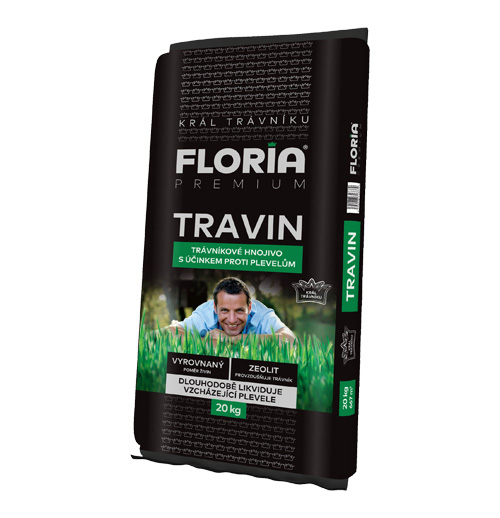 Levně AGRO CS FLORIA PREMIUM trávníkové hnojivo Travin 20 kg + Dárek ZDARMA