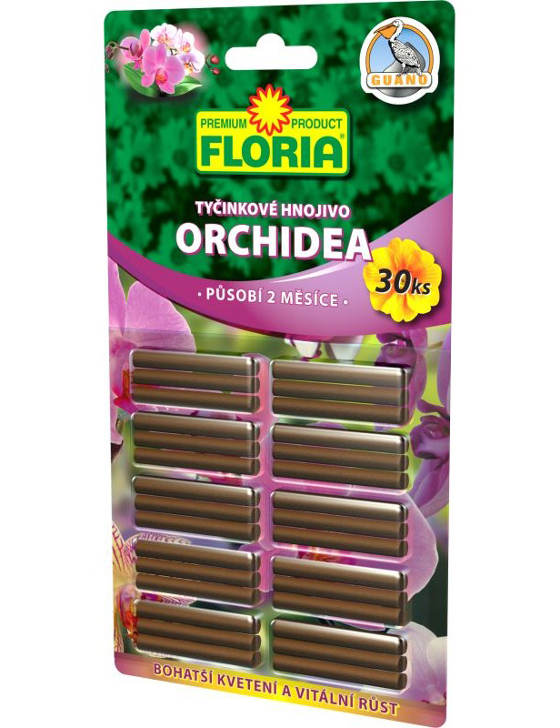 Levně AGRO CS FLORIA Tyčinkové hnojivo pro orchideje 30ks