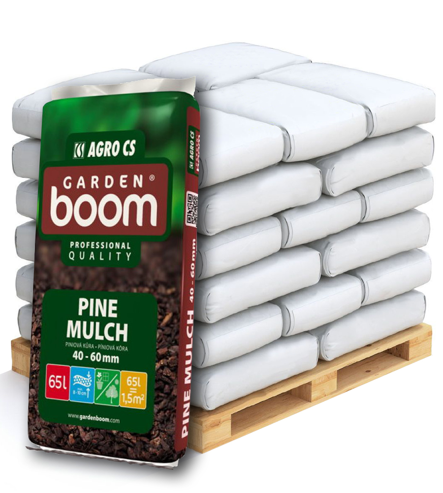 AGRO CS Garden Boom Piniová kůra 40-60 mm Paleta - 39x 65l