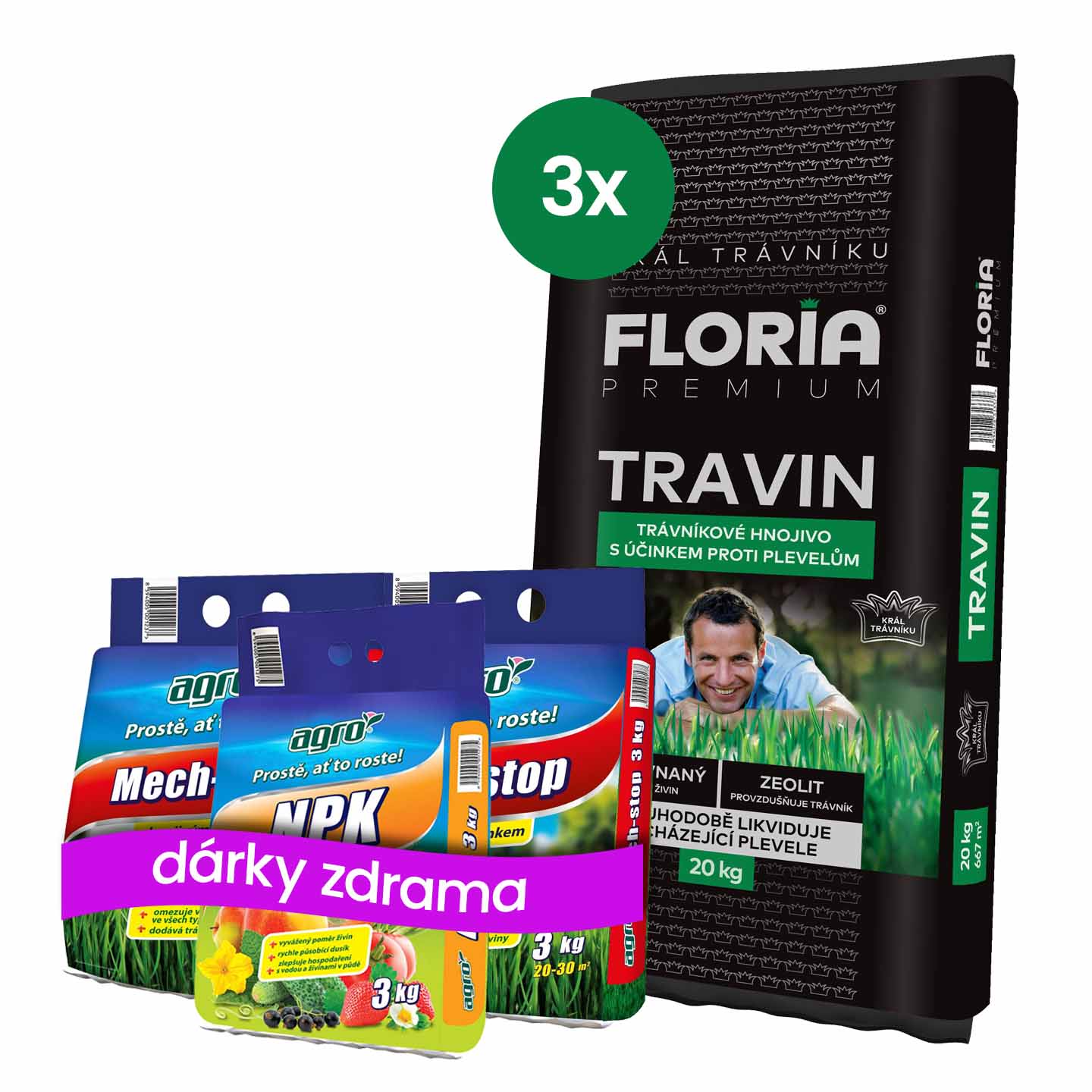AGRO FLORIA Travin 60 kg + Dárek: ZDARMA 