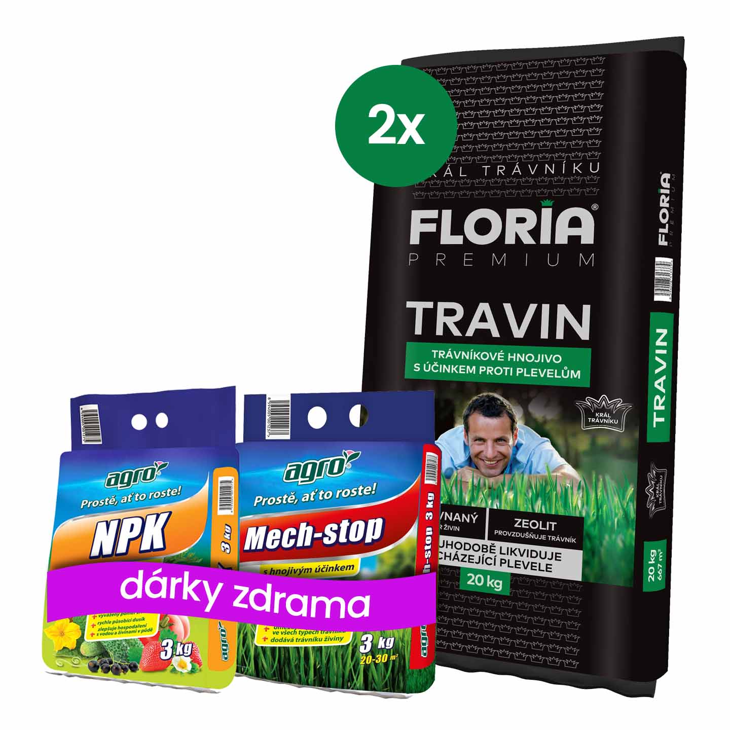AGRO FLORIA Travin 40 kg + Dárek: ZDARMA 
