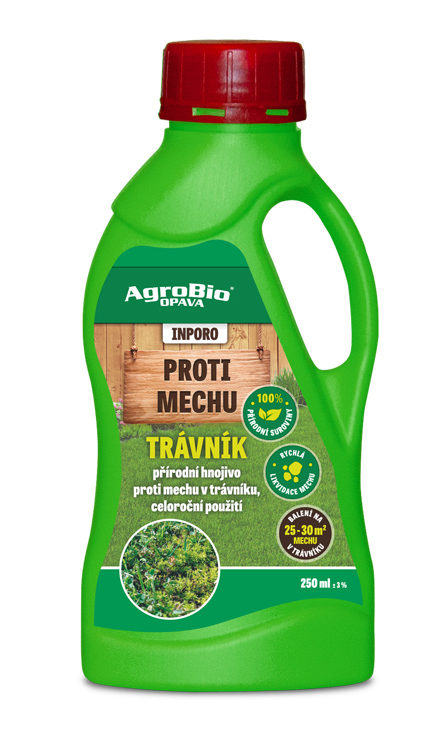 Levně AgroBio Proti mechu v trávníku (INPORO) - 250 ml