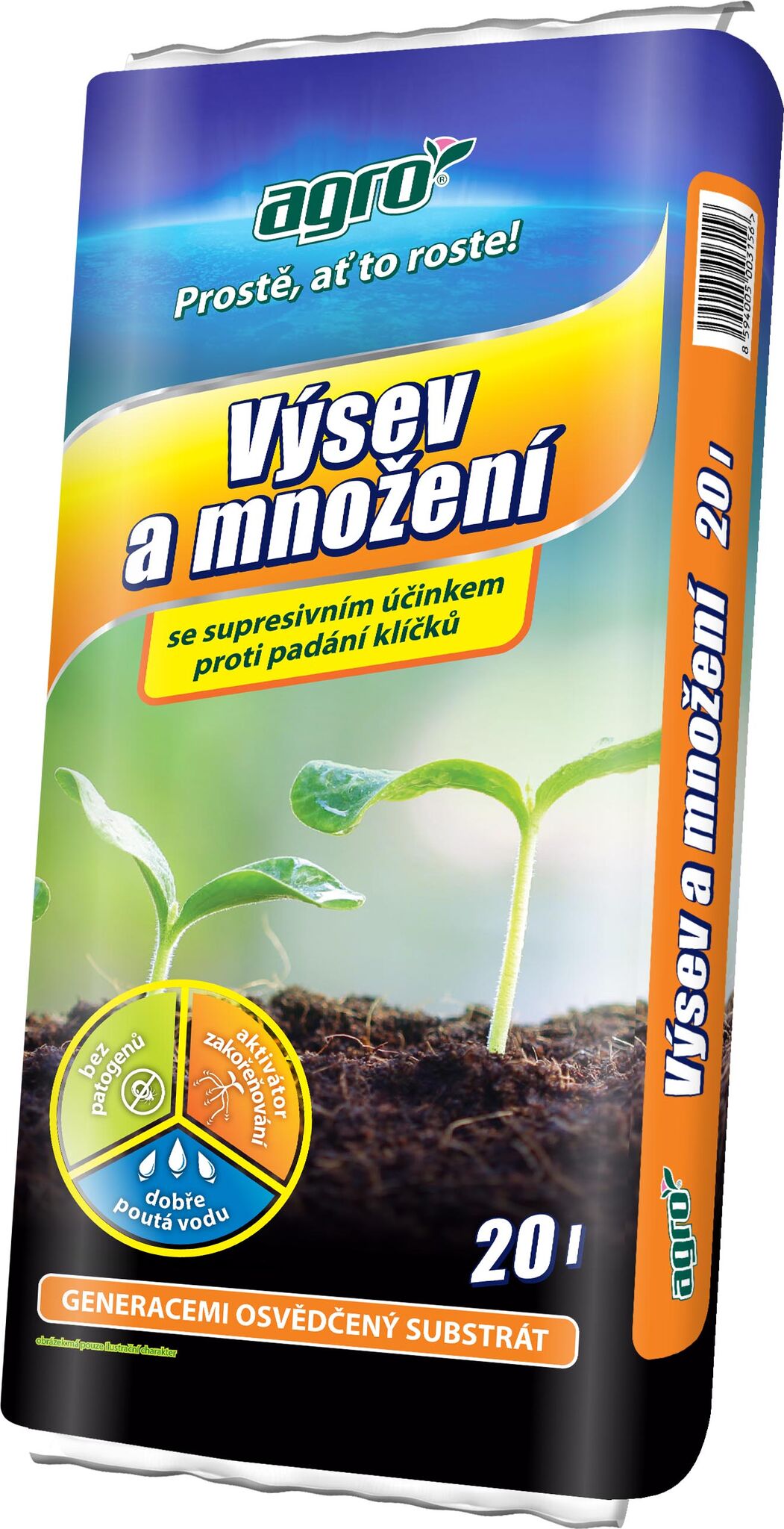 AGRO substrát pro výsev a množení 20 l