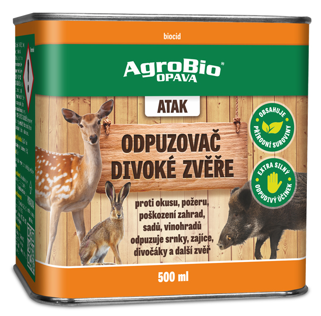 Levně AgroBio ATAK odpuzovač divoké zvěře 500ml