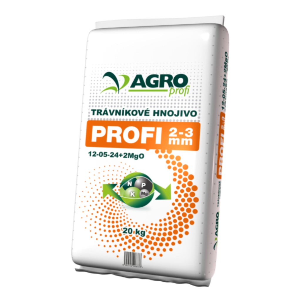 AGRO PROFI Trávníkové hnojivo 12-05-24+2MgO 20 kg 