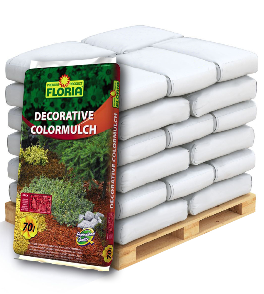 Levně AGRO CS FLORIA Decor. ColorMulch cihlová Paleta 36x 70 l