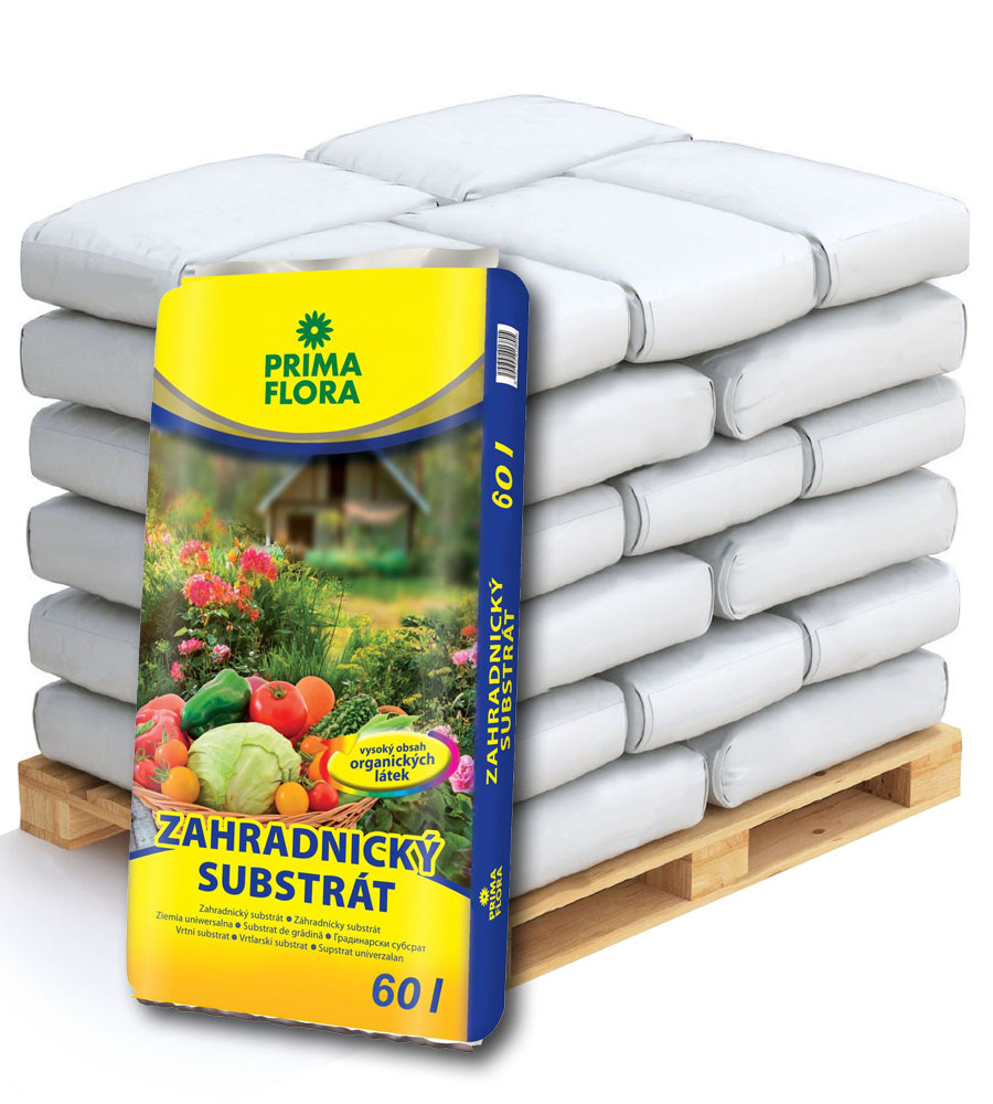 PRIMAFLORA Zahradnický substrát Paleta 36 x 60 l