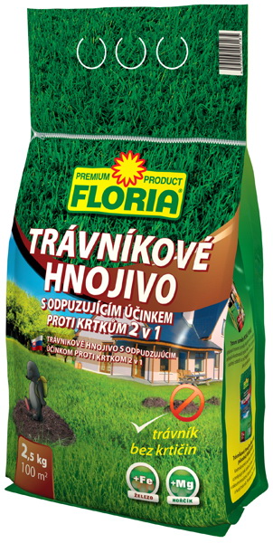 AGRO CS FLORIA trávníkové hnojivo proti krtkům 2,5 kg