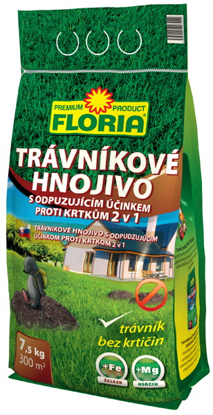 Levně AGRO CS FLORIA trávníkové hnojivo proti krtkům 7,5 kg