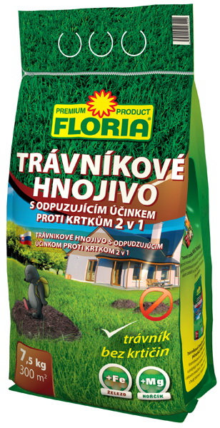 AGRO CS FLORIA trávníkové hnojivo proti krtkům 7,5 kg