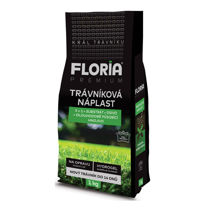 FLORIA PREMIUM Trávníková náplast 3 v 1 1 kg