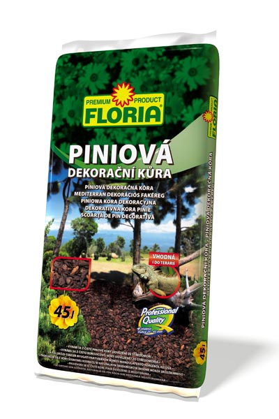 Levně AGRO CS FLORIA Piniová dekorační kůra 45 l