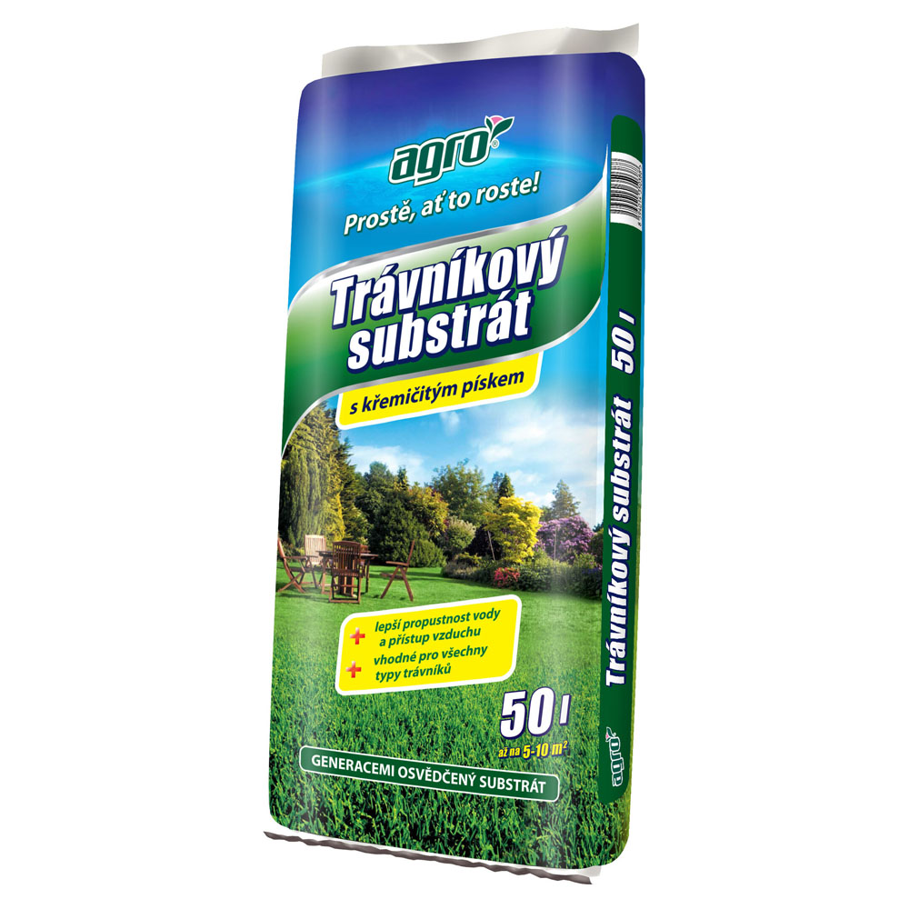 AGRO Trávníkový substrát 50 l