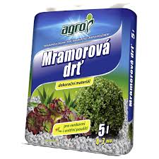 Levně AGRO CS AGRO Mramorová drť 4 - 7 mm 5 l