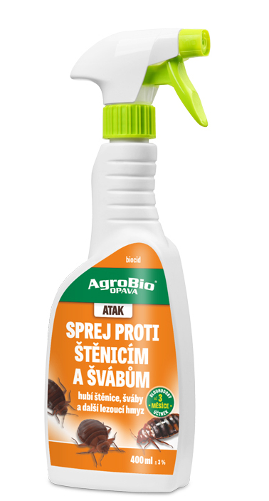 Atak- Sprej proti štěnicím a švábům 400ml/R