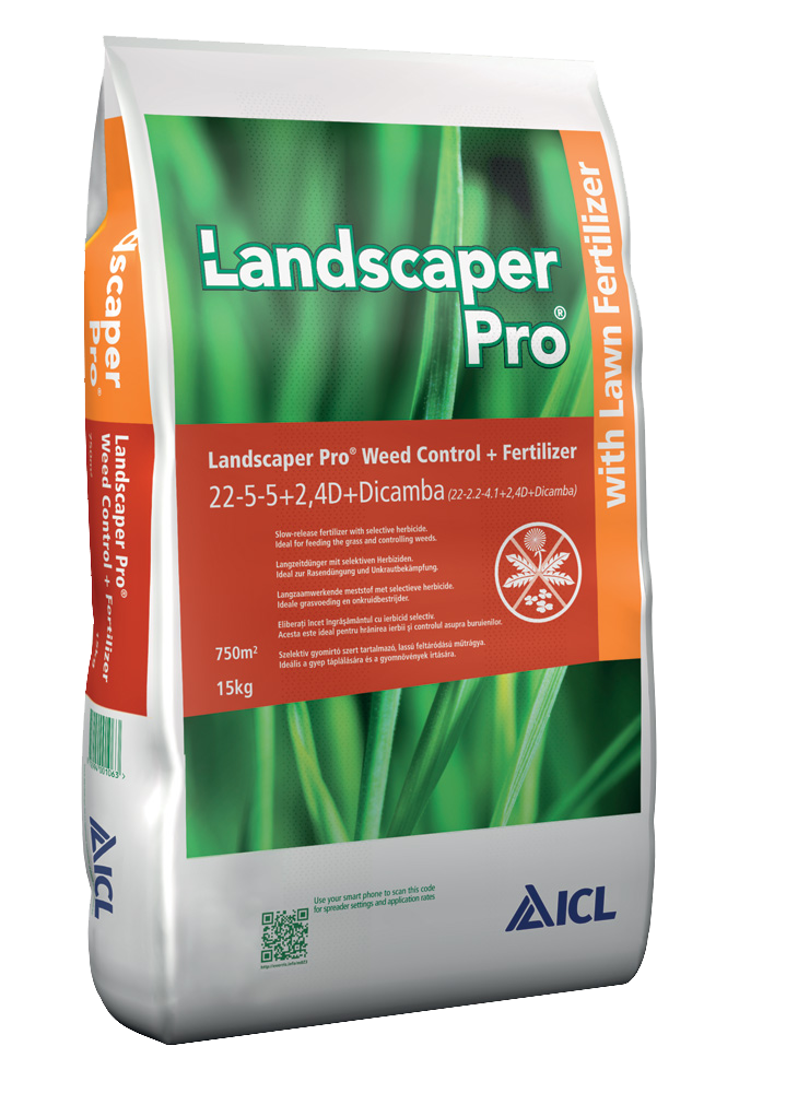 Landscaper Pro Weed Control 15 kg - 2v1 hnojivo proti plevelům