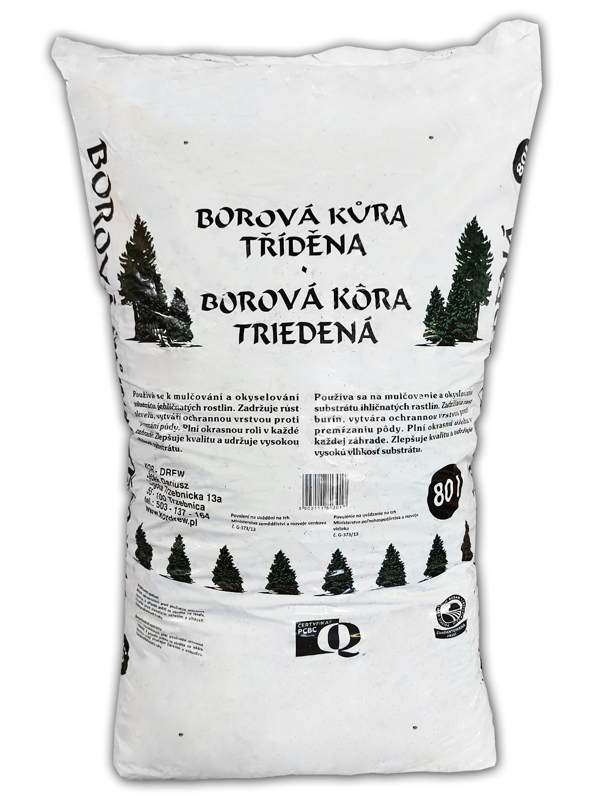 Mulčovací kůra borová 80 l  20 mm - 50 mm