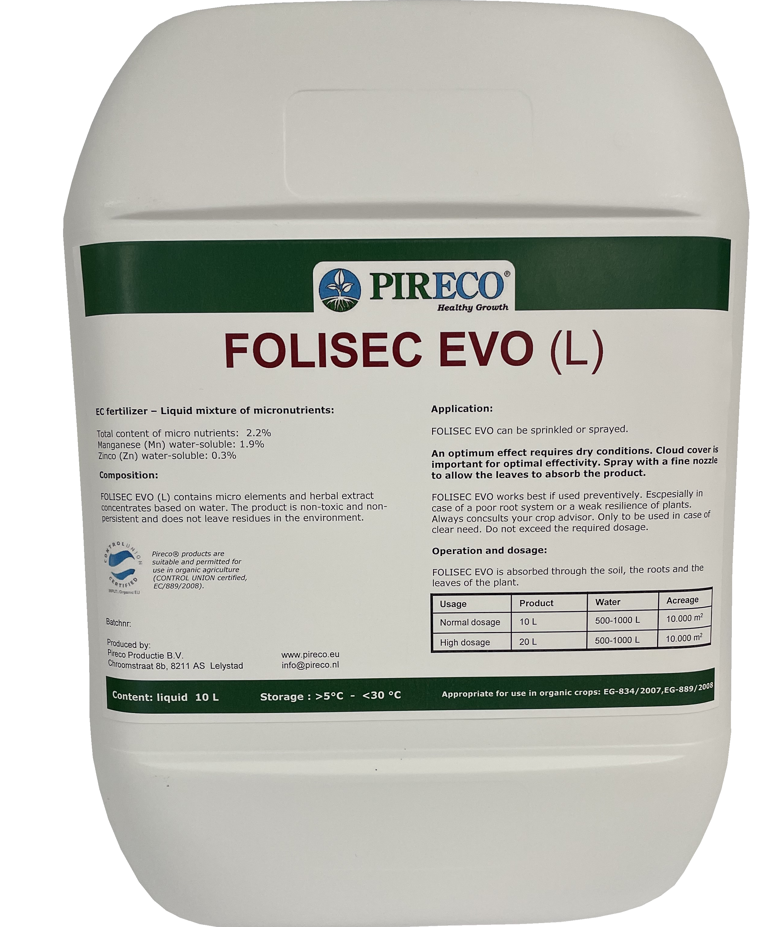 Pireco Folisec L 10l 