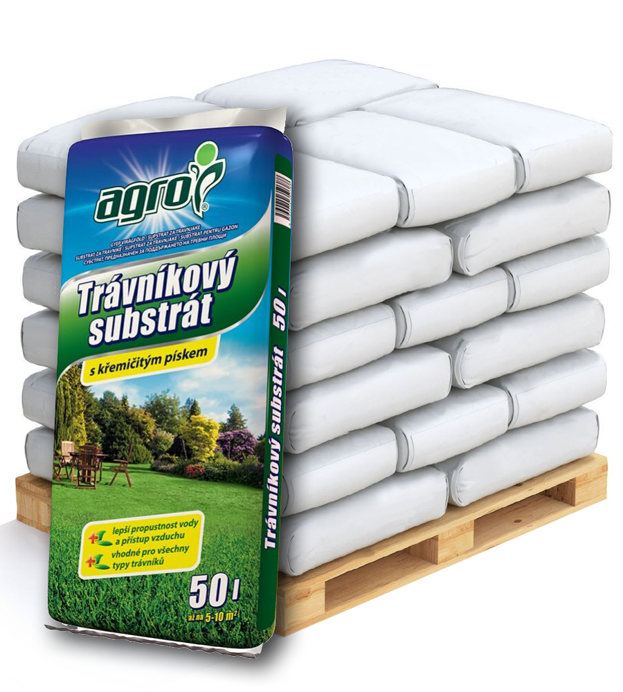 AGRO Trávníkový substrát Paleta 51 x 50 l
