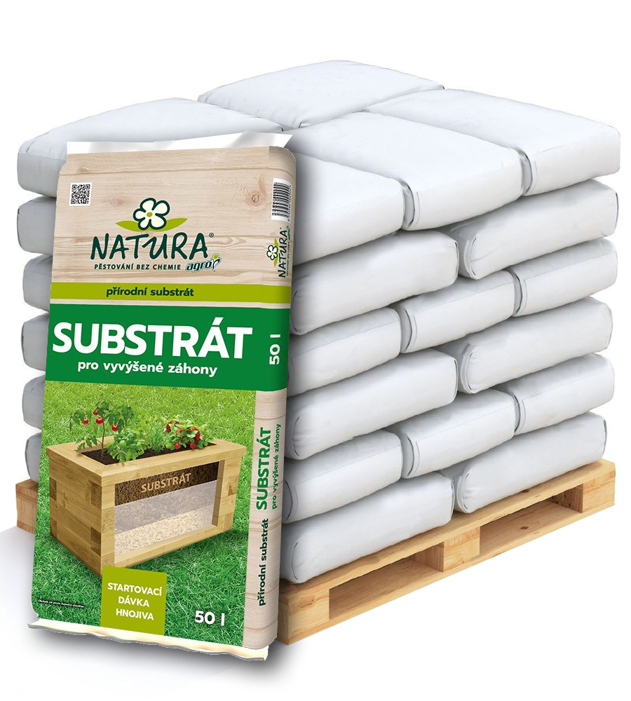 NATURA Substrát pro vyvýšené záhony Paleta 51 x 50 l