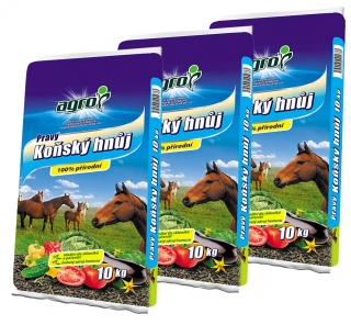 Koňský hnůj 3 x 10 kg