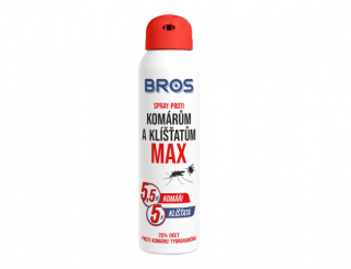 BROS Repelent MAX proti komárům a klíšťatům 90ml