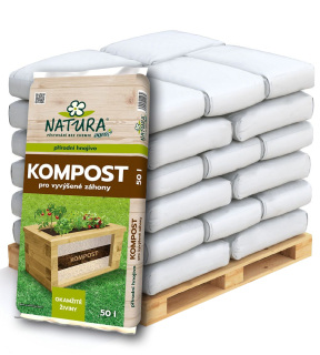 NATURA Kompost pro vyvýšené záhony Paleta 51x 50 l